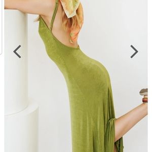 Verge girl moss green maxi dress with tags.